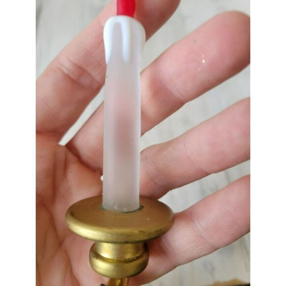 Vintage clear glass clip ornament Xmas tree - Picture 4 of 6